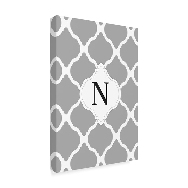 Art Licensing Studio 'N Gray Monogram' Canvas Art,12x19